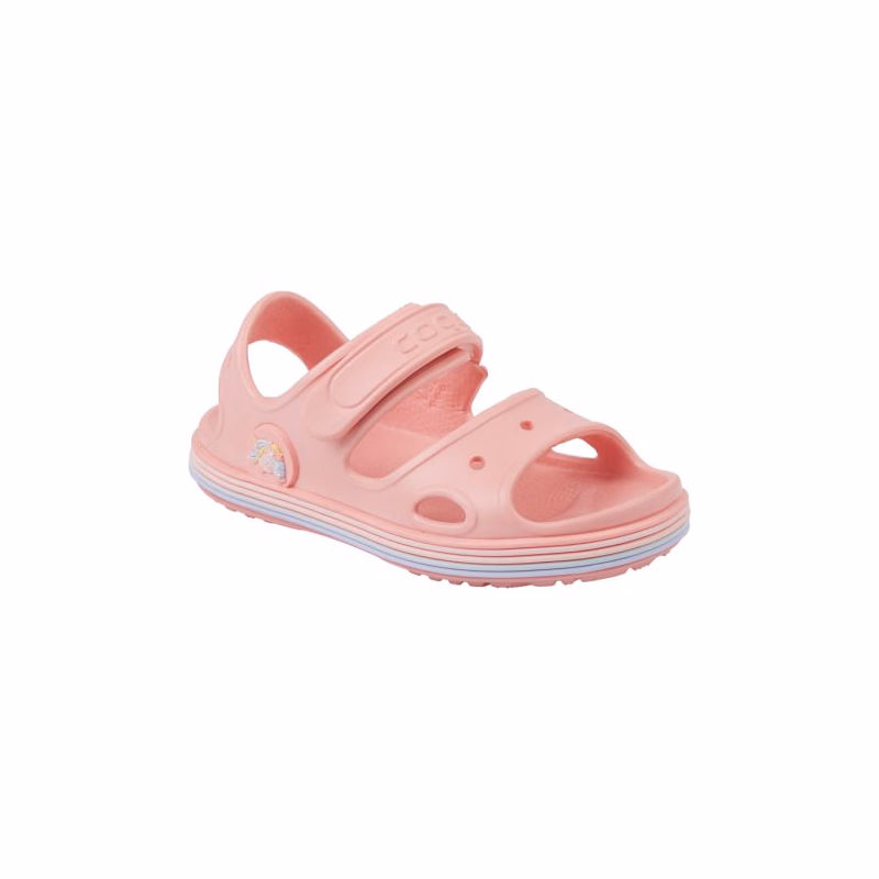 Dievčenské sandále COQUI Yogi baby pink rainbow