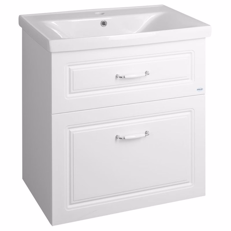 AQUALINE - FAVOLO umývadlová skrinka 67x72,5x44,6cm, biela mat FV270
