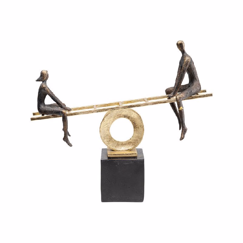 Balance dekorácia čierna/zlatá