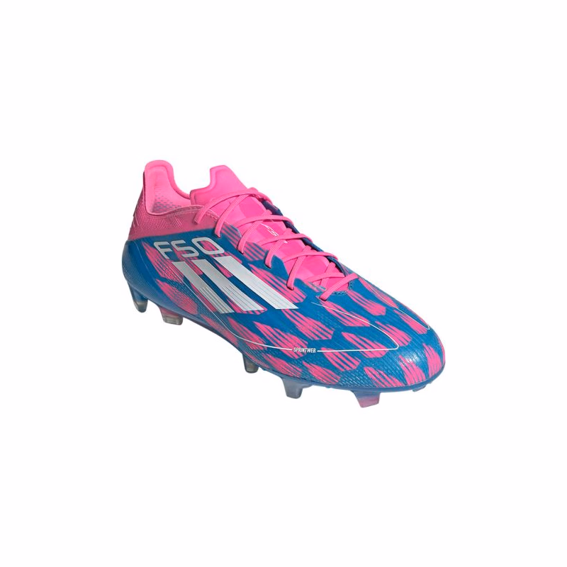 Pánske futbalové kopačky outdoorové ADIDAS F50 Elite M FG solar blue cloud white solar pink