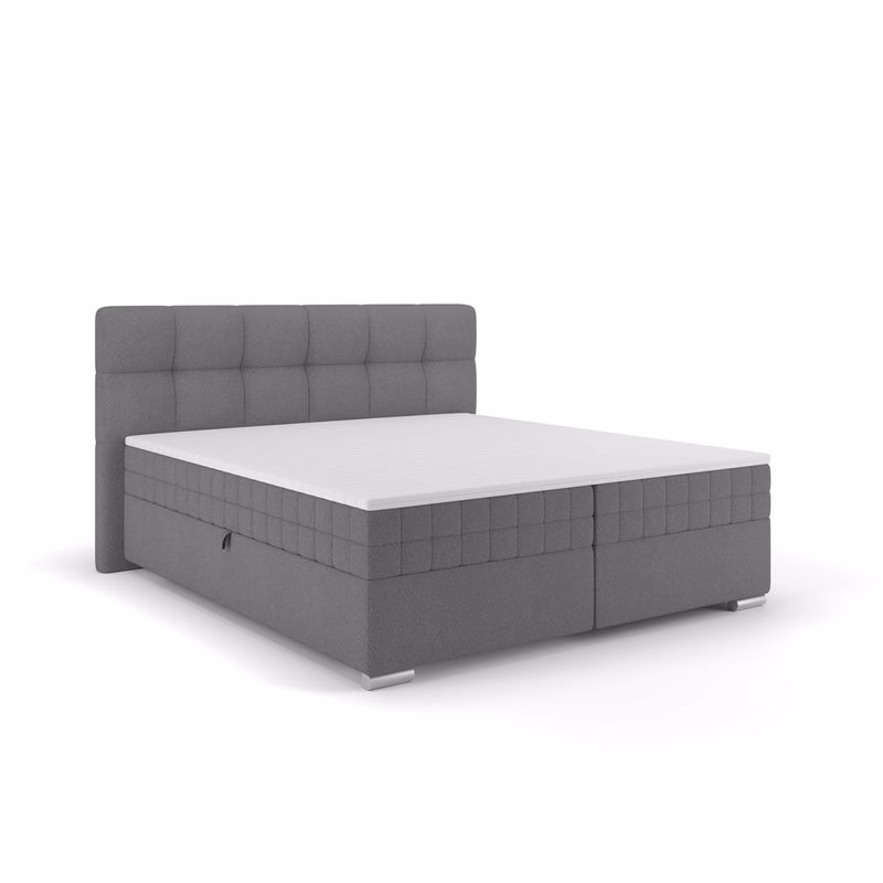 Elvisia Manželská posteľ ALPINA Boxspring | 180 x 200 cm Farba: Tmavá sivá / Vinci 14