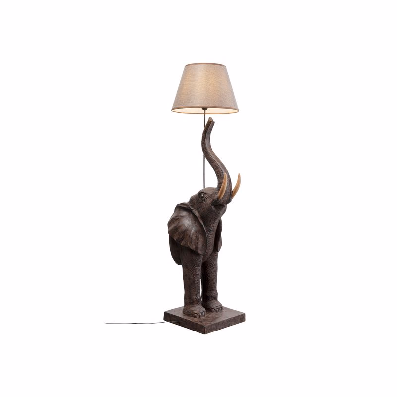 Elephant Animal stojacia lampa hnedá