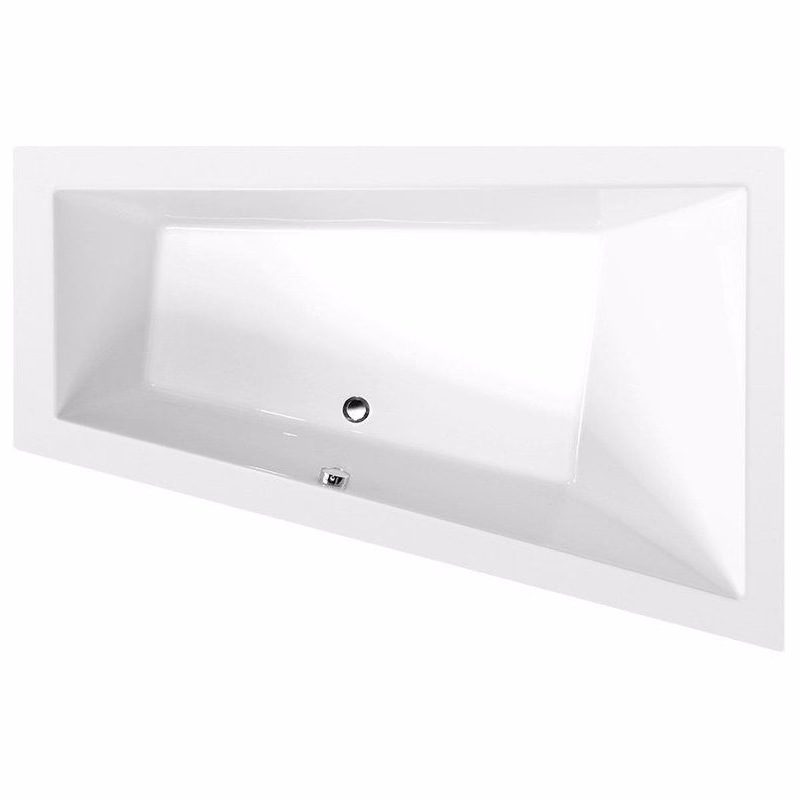 POLYSAN - TRIANGL R asymetrická vaňa 180x120x50cm, biela 20611