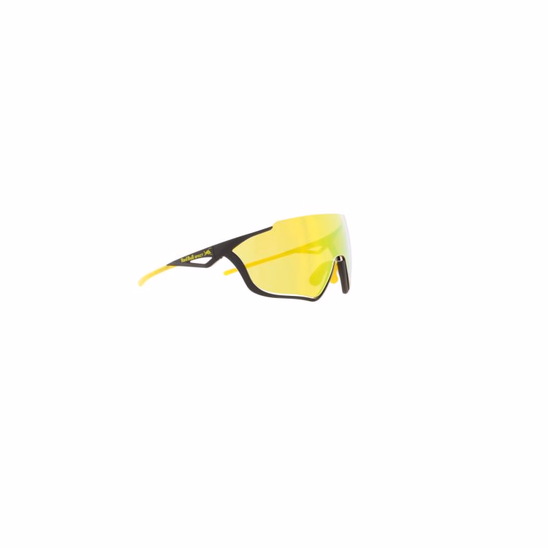 Slnečné okuliare RED BULL SPECT PACE-005, matt black, blue with yellow mirror, CAT3, 2nd lens transparent