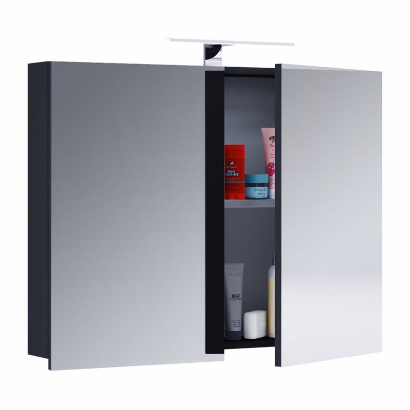 VCM LED zrkadlová skrinka 60 cm "VCB 1" čierna