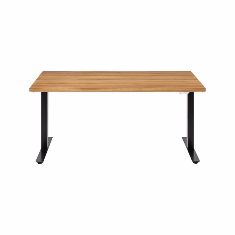 Office Jackie Oak Black písací stôl 160x80 cm svetlohnedý