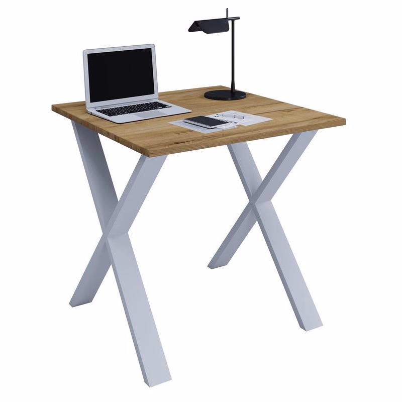 Stôl Lona 80x80 X-nohy, medový dub