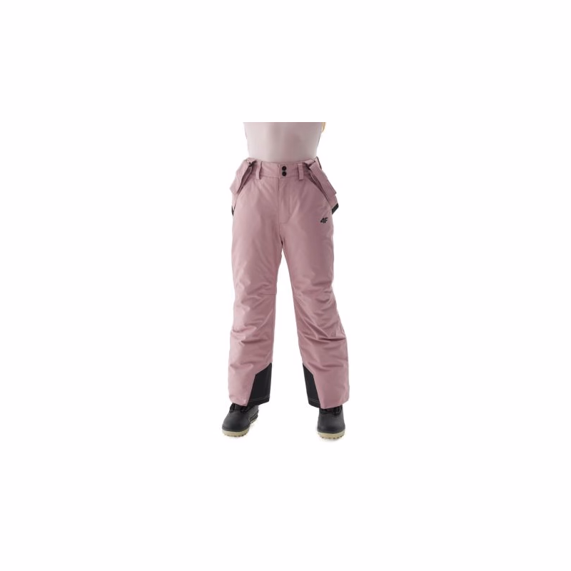 Dievčenské lyžiarske nohavice 4F JUNIOR TROUSERS FNK-JAW23TFTRF353-53S-DARK PINK
