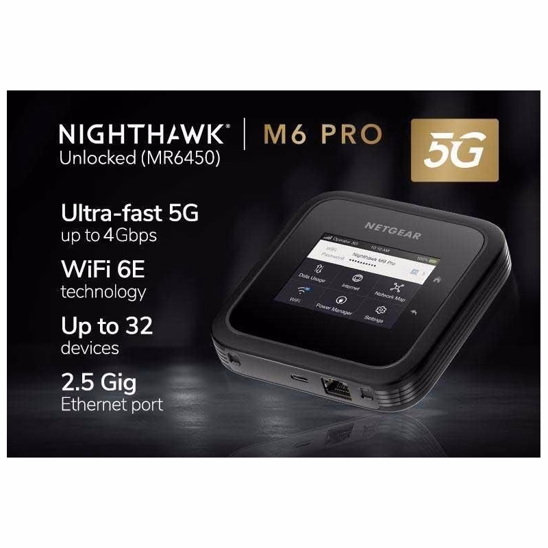 Netgear M6 5G Wifi 6 Mobile Hotspot Router