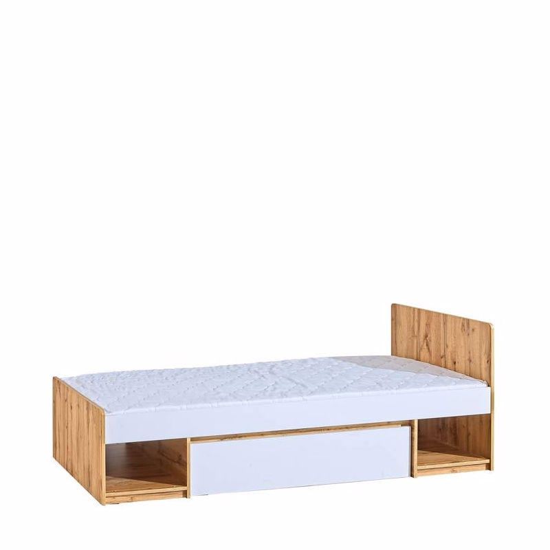 Dolmar Posteľ ARCHA AR9 | 90 x 195 cm Farba: dub wotan / biela