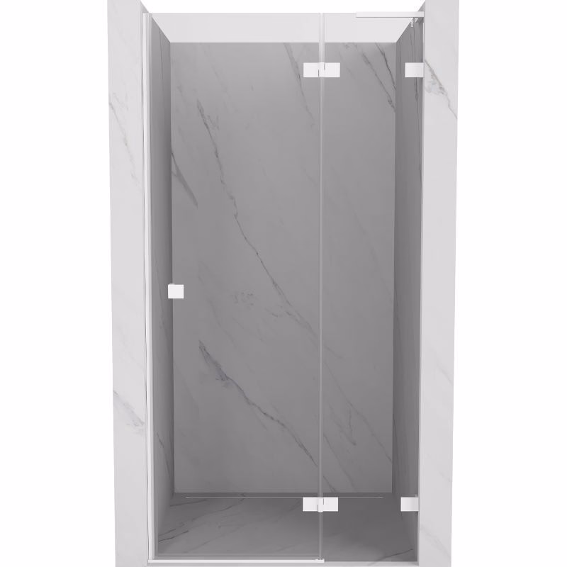 MEXEN/S - Lunar L sprchové dvere krídlové pravé 70, transparent, biela 834L-070-000-20-00-P