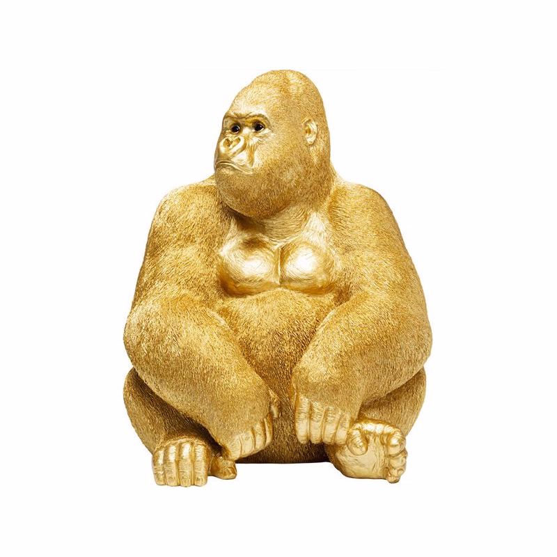 Monkey Gorilla XL dekorácia zlatá