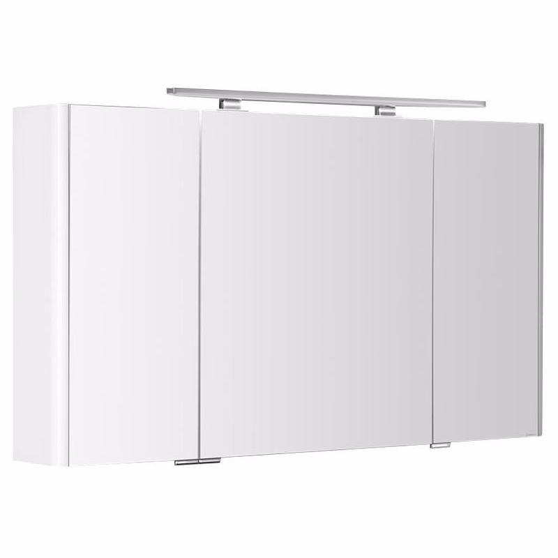 SAPHO - LUCIE galérka s LED osvetlením, 126x70x17cm, biela LU125-0030