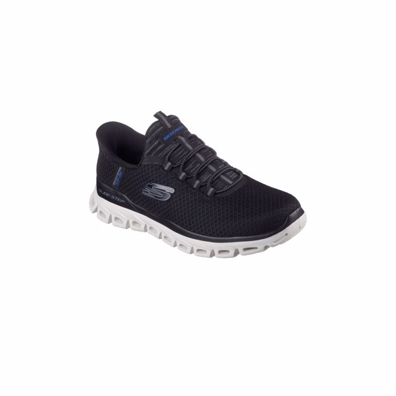 Pánska rekreačná obuv SKECHERS Glide Step Noxus Slip-Ins M black white