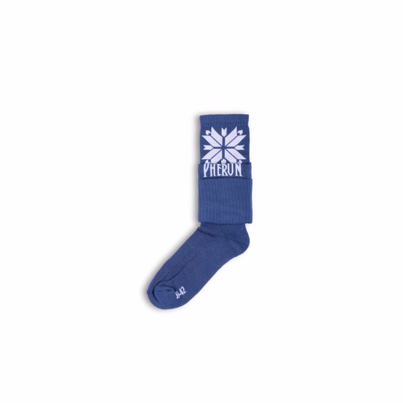 Turistické ponožky PHERUN Jeans Blue Retro 39-42