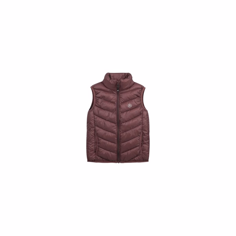 Detská vesta COLOR KIDS Waistcoat Quilted - Packable, fudge