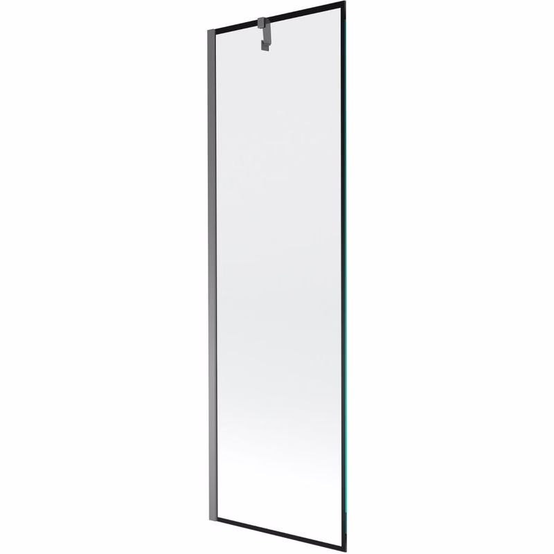 MEXEN/S - Next vaňová zástena FIX 60 x 150, čierna vzor, grafit metal 895-060-000-00-70-95