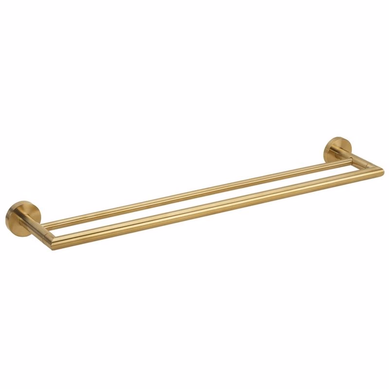 SAPHO - X-ROUND GOLD dvojitý držiak uterákov 600, zlato mat XR401GB