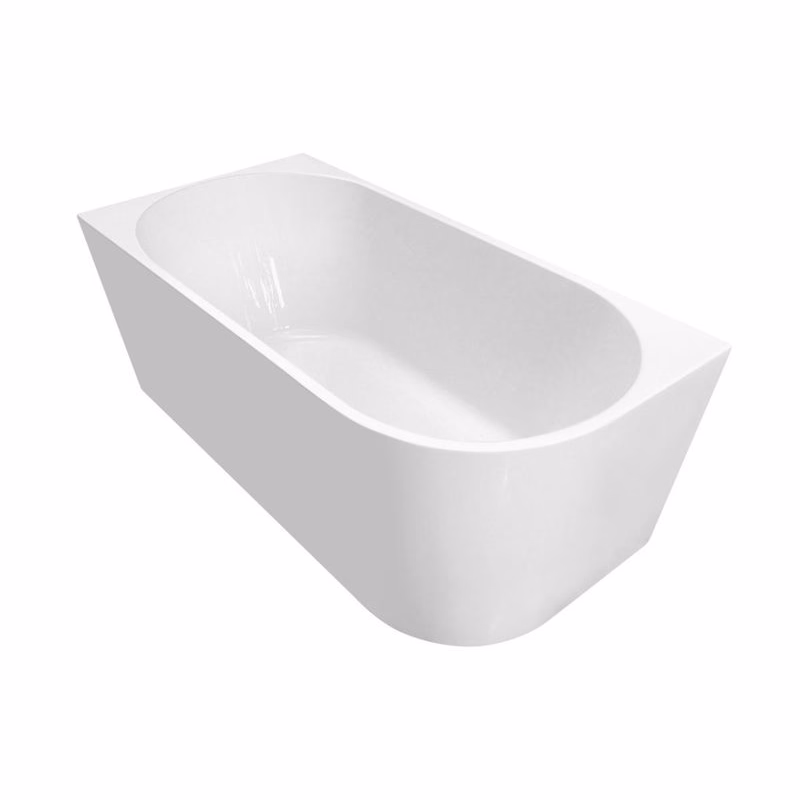 AQUALINE - TIBERA L rohová stojaca vaňa 140x70cm, biela E1066