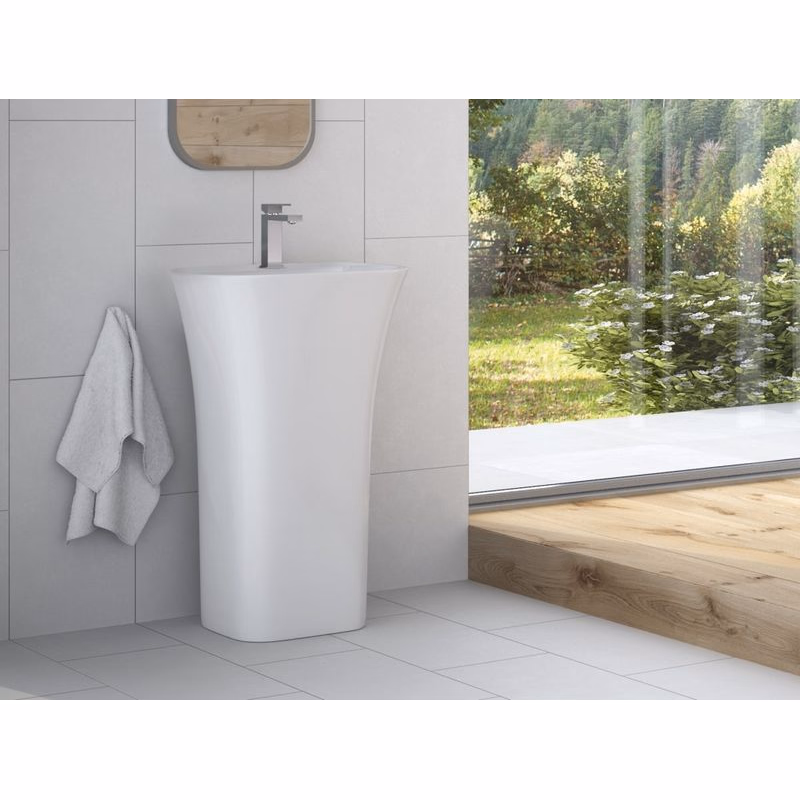 BESCO - Voľne stojace umývadlo ASSOS S-LINE Black&amp;White KEASSLIVSBW