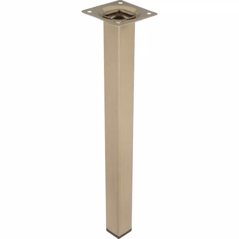 Štvorcová nábytková noha 30 cm inox
