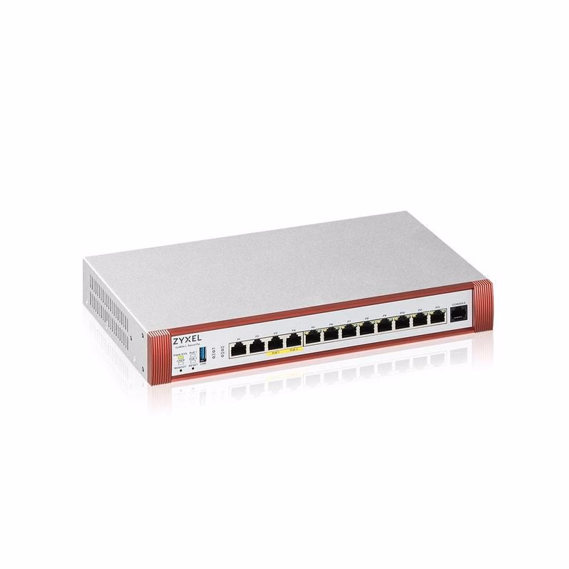 ZYXEL USG Flex 500H,4*2.5Gig.,8*1G,USB,PoE,1YR sec