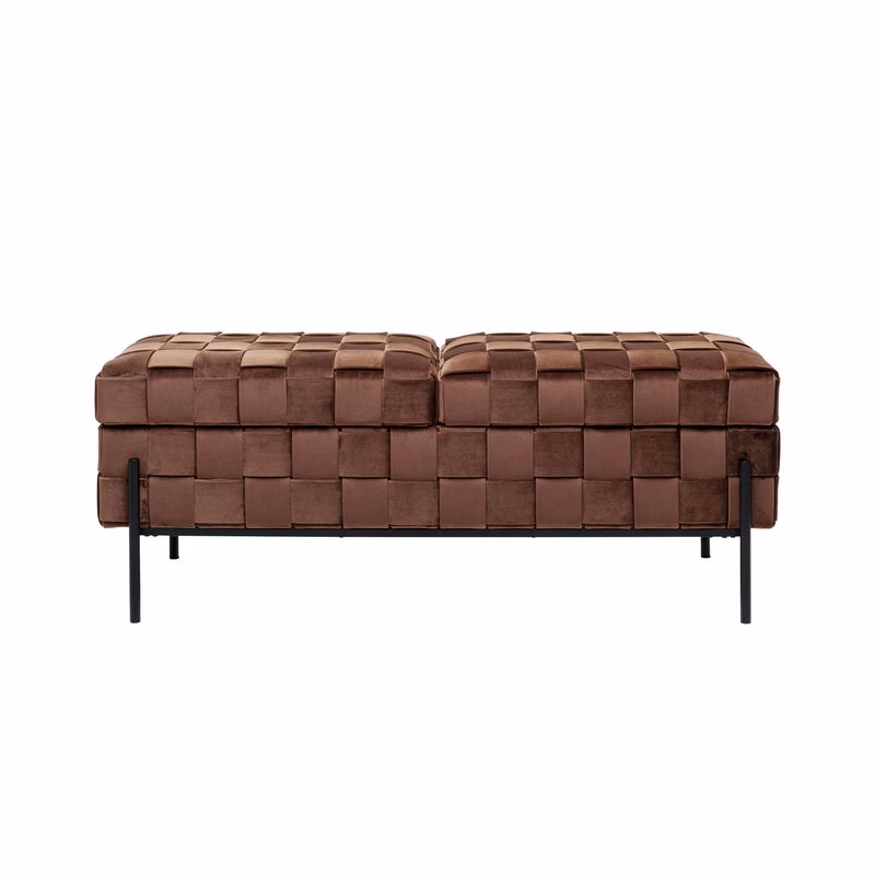 Weave Mocca lavička s úložným priestorom 121 cm