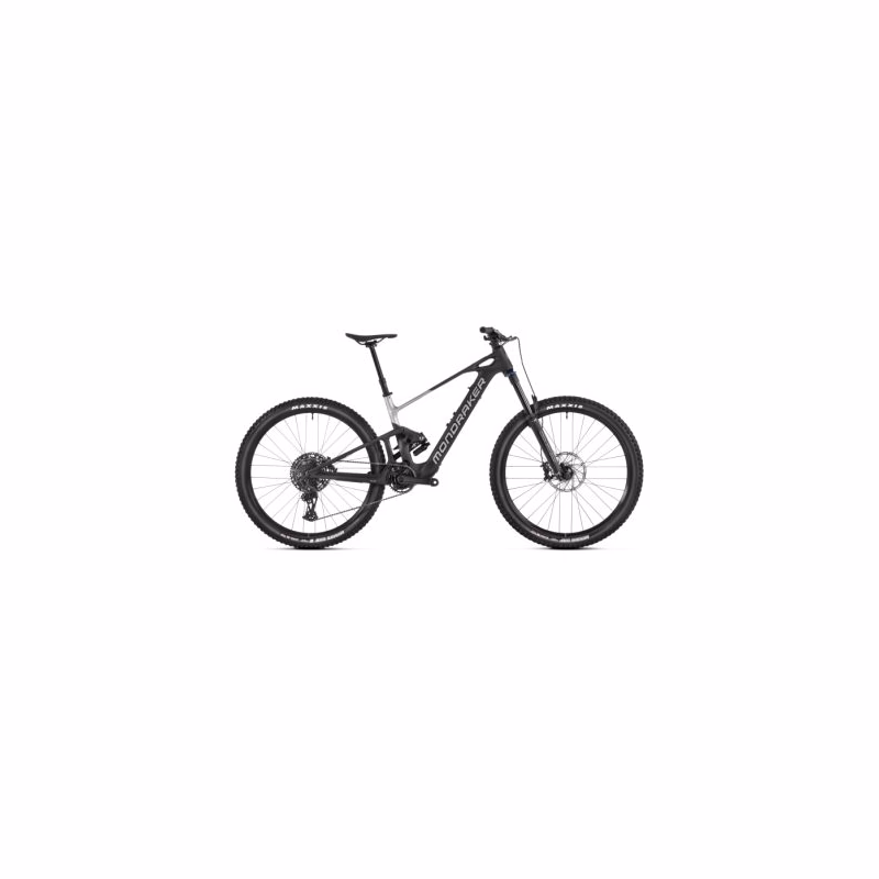 Horský elektrobicykel MONDRAKER Neat R, carbon racing silver bronze