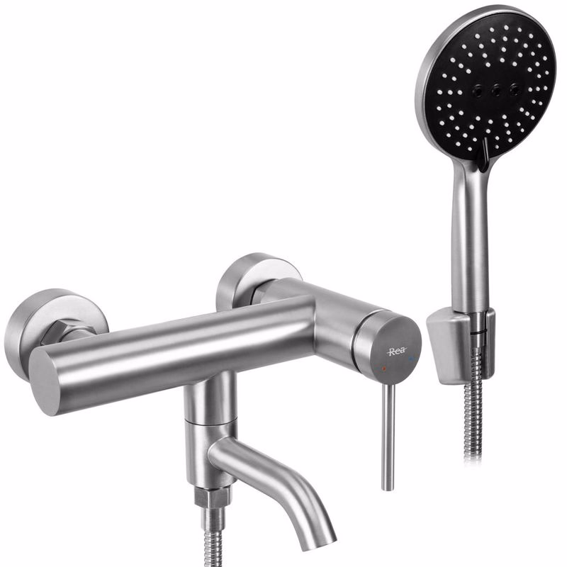 REA - Vaňová nástenná batéria Clif - matná Brush Nickel REA-B6874