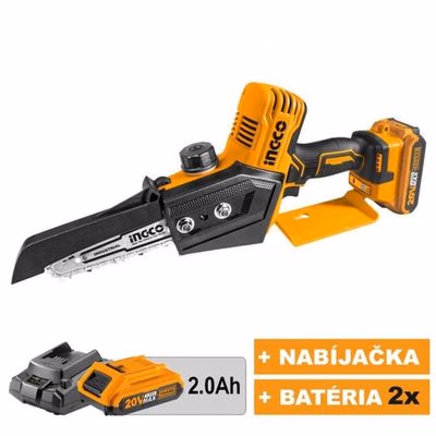 Kinekus Píla reťazová akumulátorová, MINI, CGSLI20682, INGCO, 20V, KIT P20S