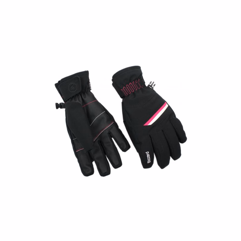 Dámske lyžiarske rukavice BLIZZARD Viva Plose ski gloves, black white pink