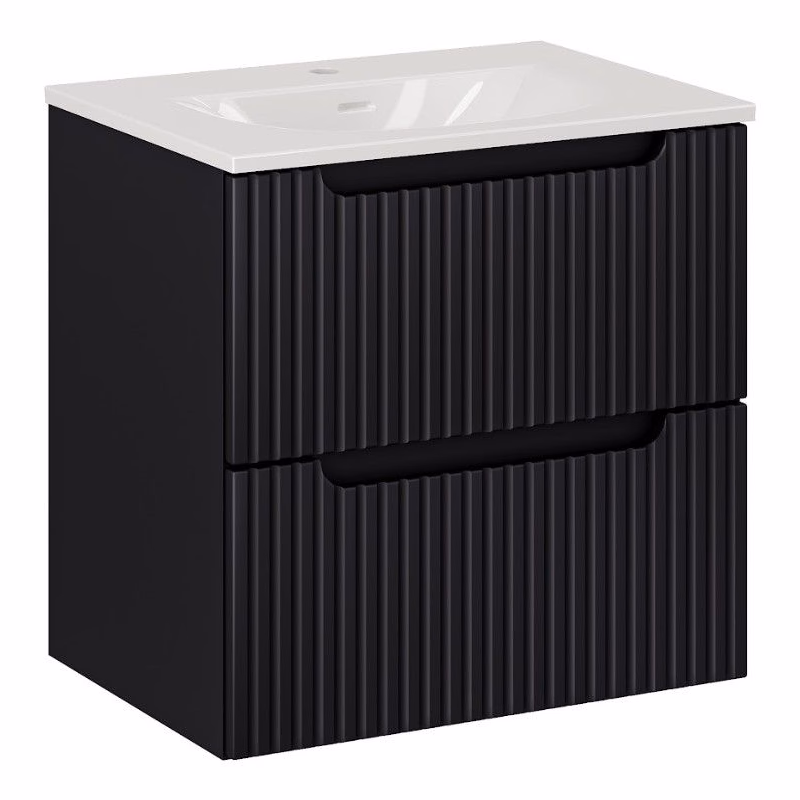 ArtCom Kúpeľňová skrinka s umývadlom NOVA Black U60/1 | 60 cm