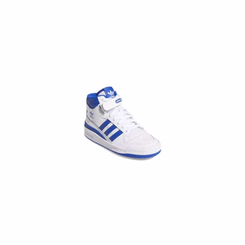 Chlapčenská vychádzková obuv ADIDAS ORIGINALS Forum Mid cloud white royal blue cloud white
