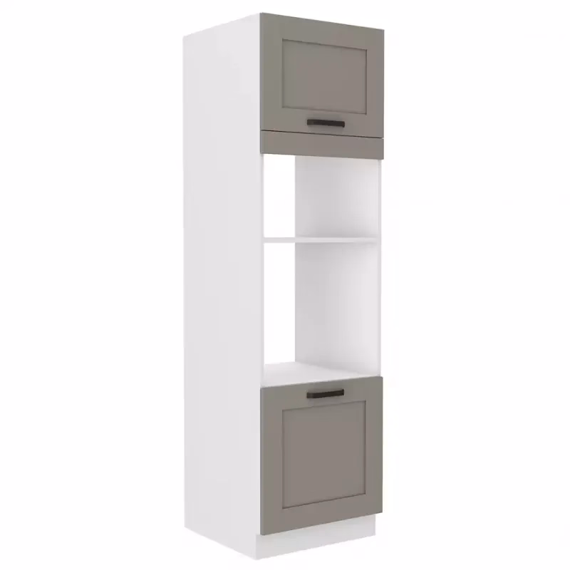 Kuchynská skrinka Luna claygrey/biela 60DMP-210 2F