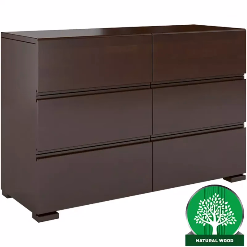 Komoda drevená buk 6s Skandica Vestre Palisander