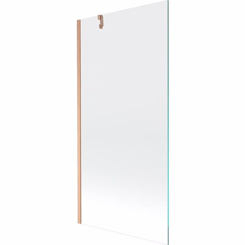MEXEN/S - Next vaňová zástena FIX 90 x 150, transparent, meď kartáčovaná 895-090-000-00-00-65