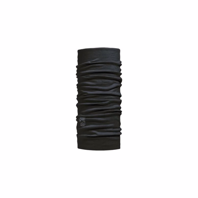 Multifunkčná šatka BUFF MERINO LIGHTWEIGHT SOLID BLACK