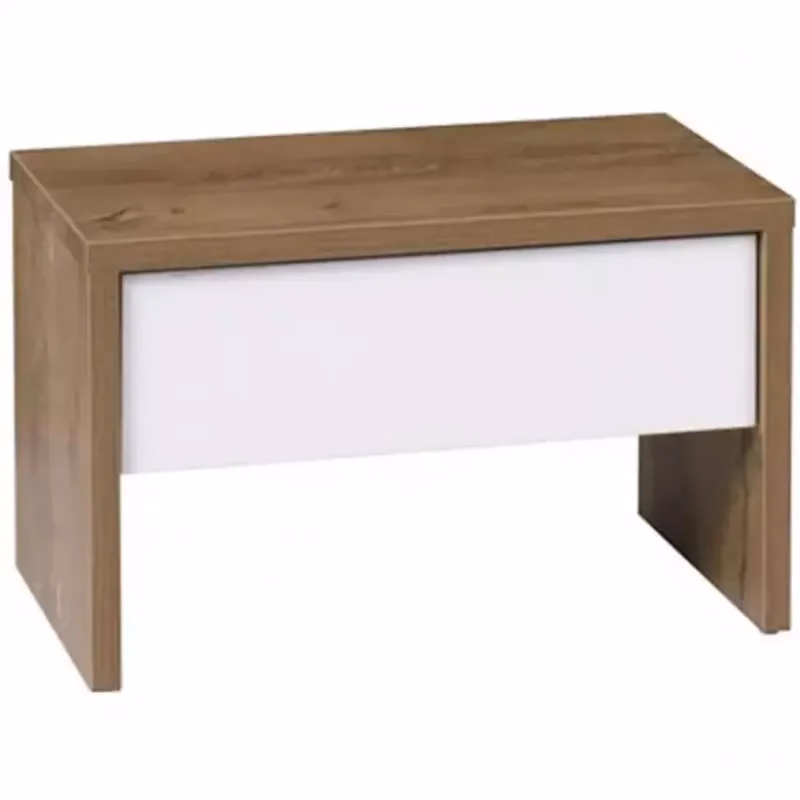 Nočný stolík dub burgund/biely