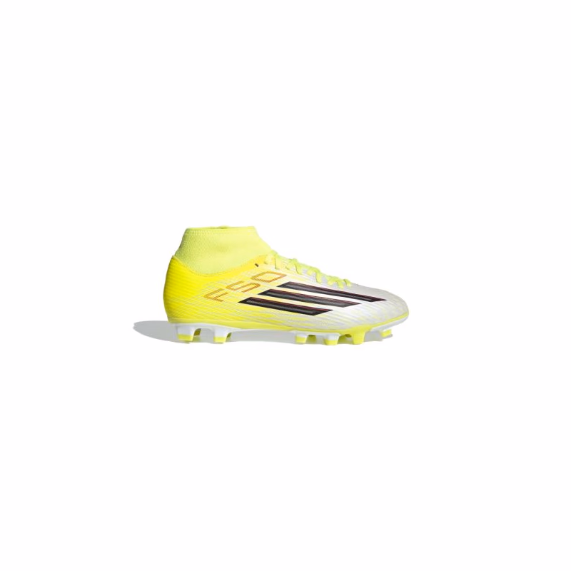 Pánske futbalové kopačky outdoorové ADIDAS F50 Club Mid M FG MG team solar yellow 2 core black lucid red
