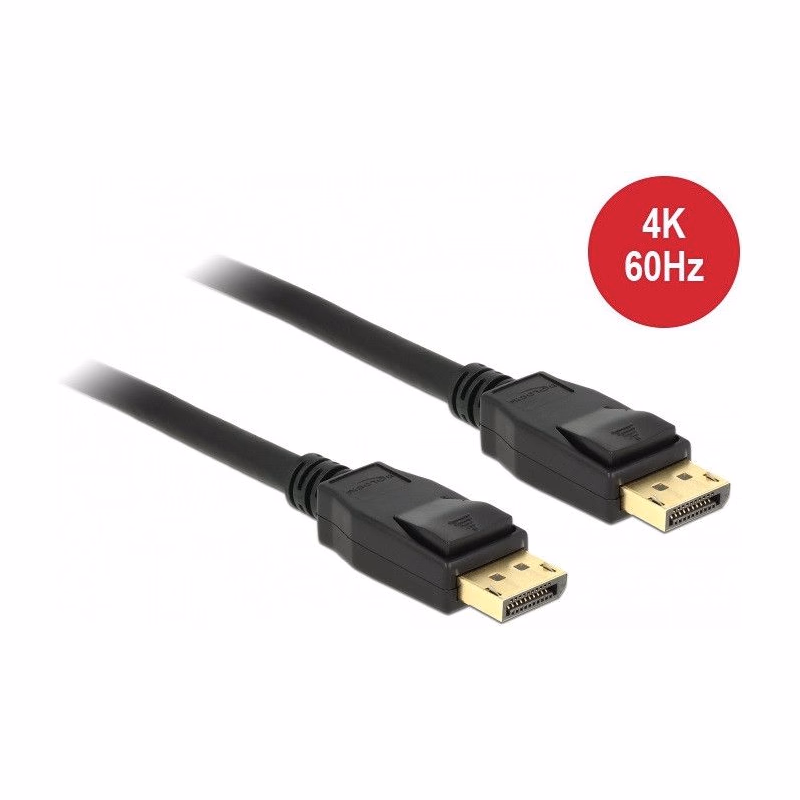 Delock Displayport 1.2 kábel samec > Displayport samec 4K 60 Hz 1,5 m