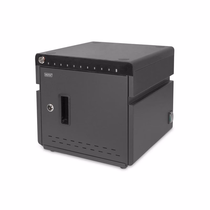 DIGITUS mobilná stolná nabíjacia skrinka pre tablety do 14 palcov, 10 zariadení. UV-C, USB-C ( až 20W na zariadení