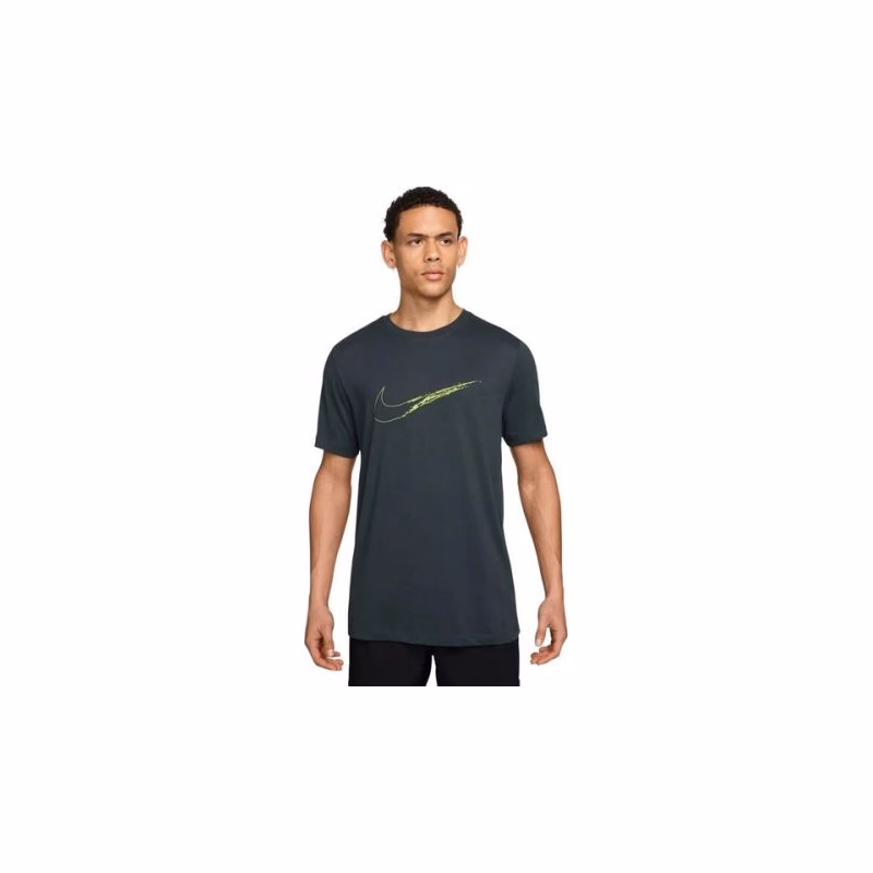 Pánske tričko s krátkym rukávom NIKE M NK DF TEE HBR SEAWEED LT LEMON TWIST
