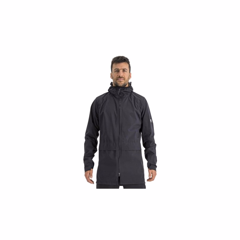 Pánska cyklistická bunda s kapucňou SPORTFUL Metro hardshell, black
