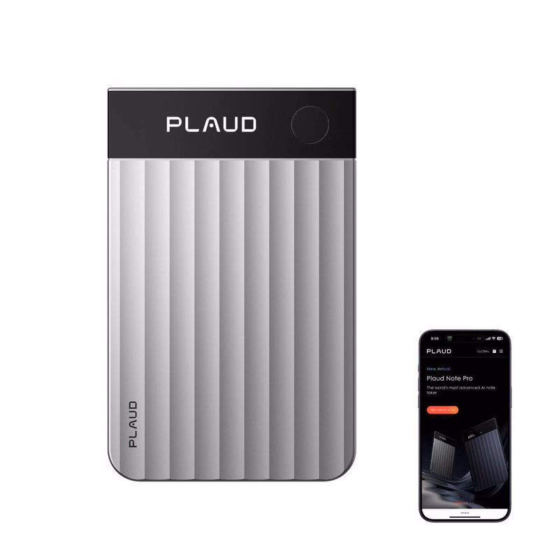 PLAUD Note PRE Silver - AI hlasový záznamník