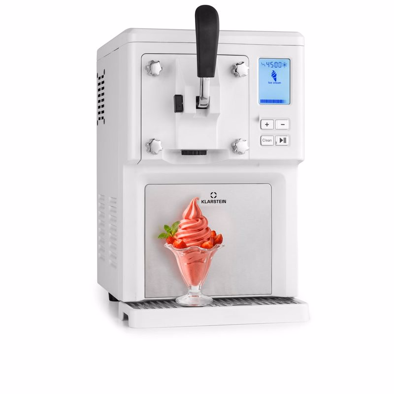 Klarstein Sweet Sundae zmrzlinovač kompresor 1,5l nehrdzavejúca oceľ biely