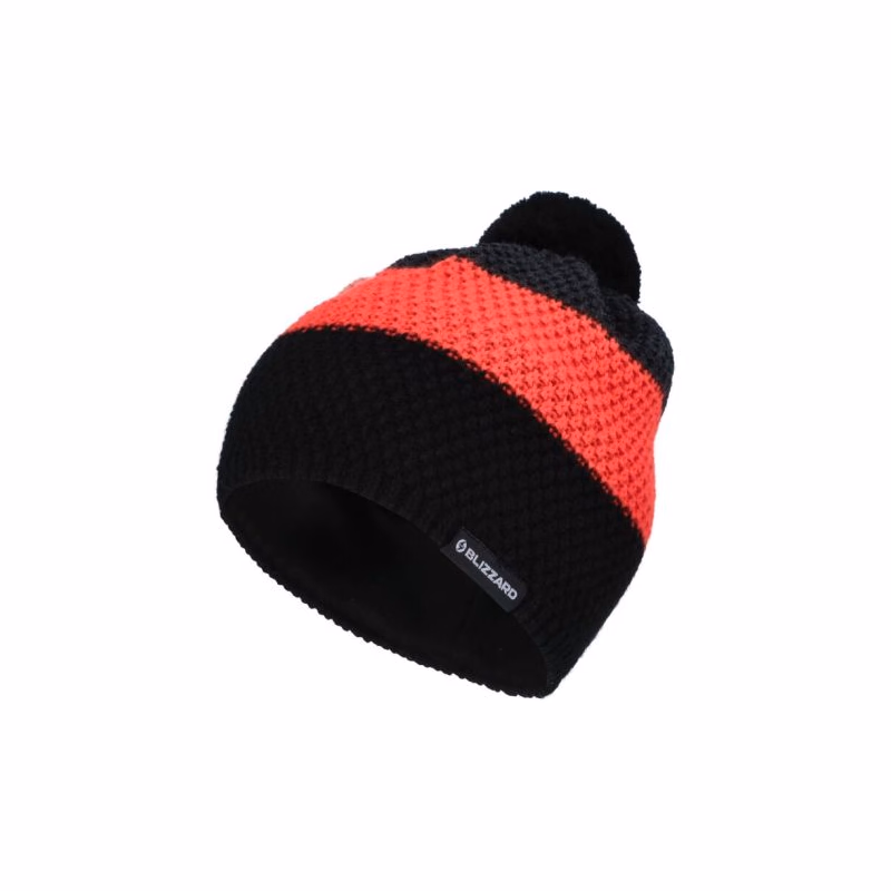 Zimná čiapka BLIZZARD Silvretta, black cherry red grey