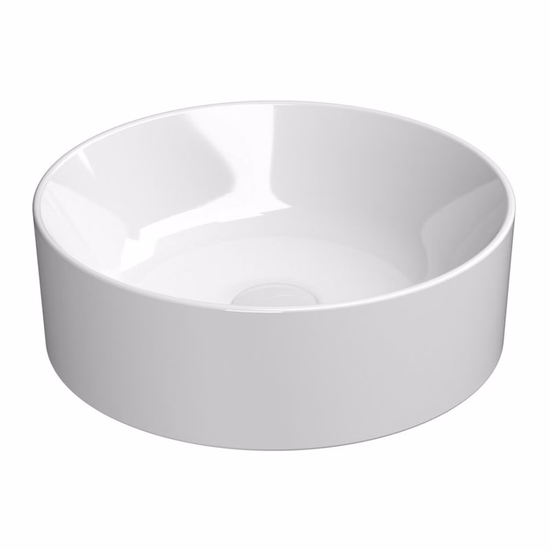 GSI - KUBE X keramické umývadlo na dosku, priemer 40cm, biela ExtraGlaze 942611