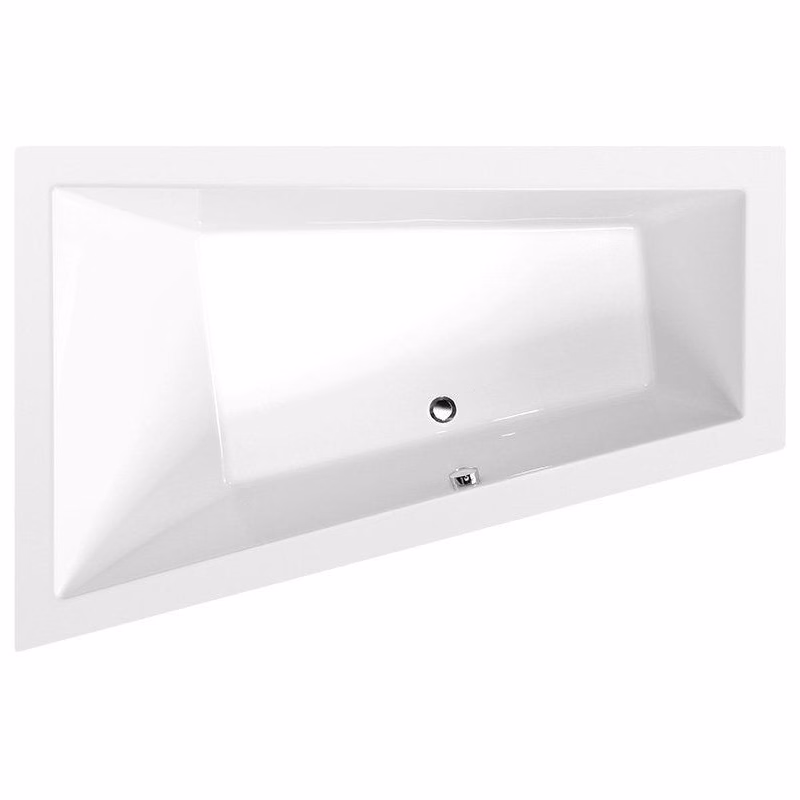 POLYSAN - TRIANGL L asymetrická vaňa 180x120x50cm, biela 19611