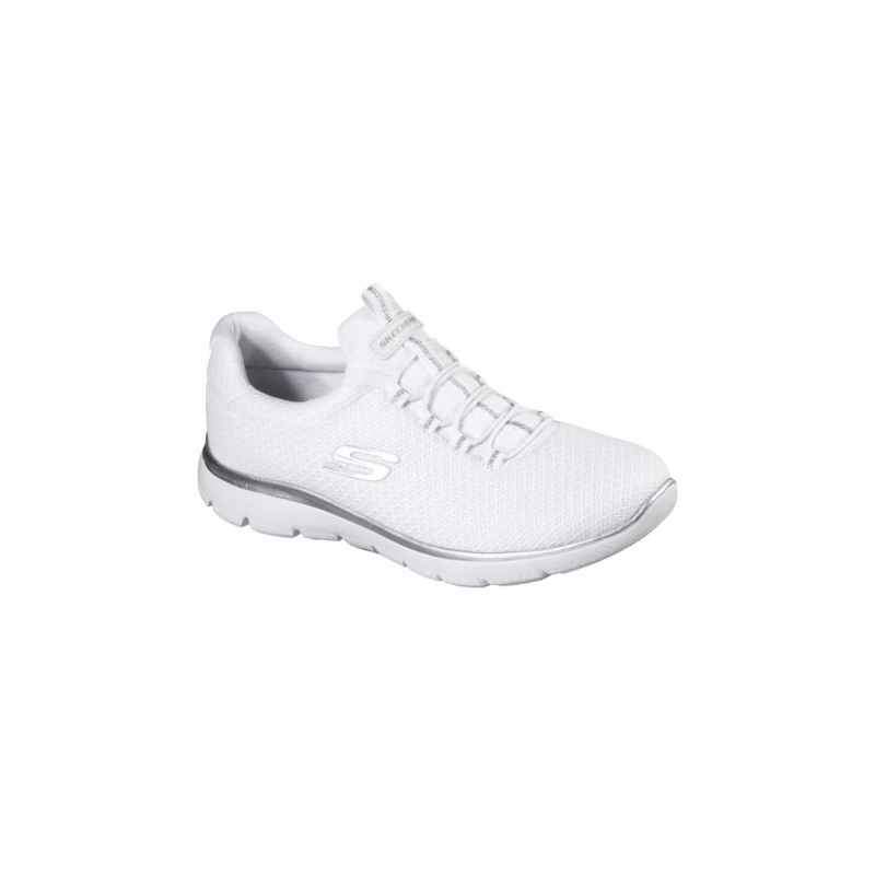 Dámska rekreačná obuv SKECHERS Summits Slip-Ins W white silver