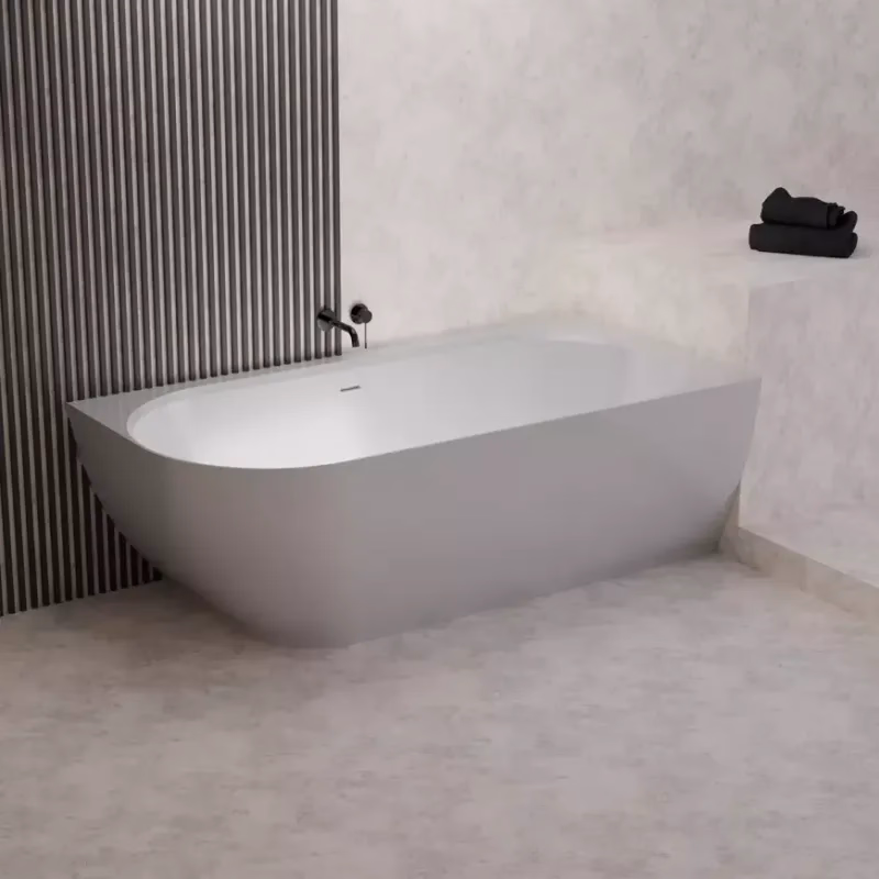 Vaňa Nelza 175x82 ľavý konglomerát biela matná